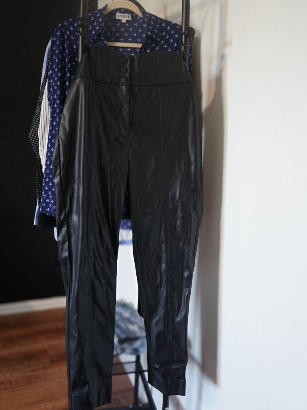 White House Black Market - The Tapered Ankle Faux Black Leather Pants